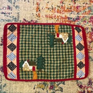 Plaid Patchwork Quilted Mat
